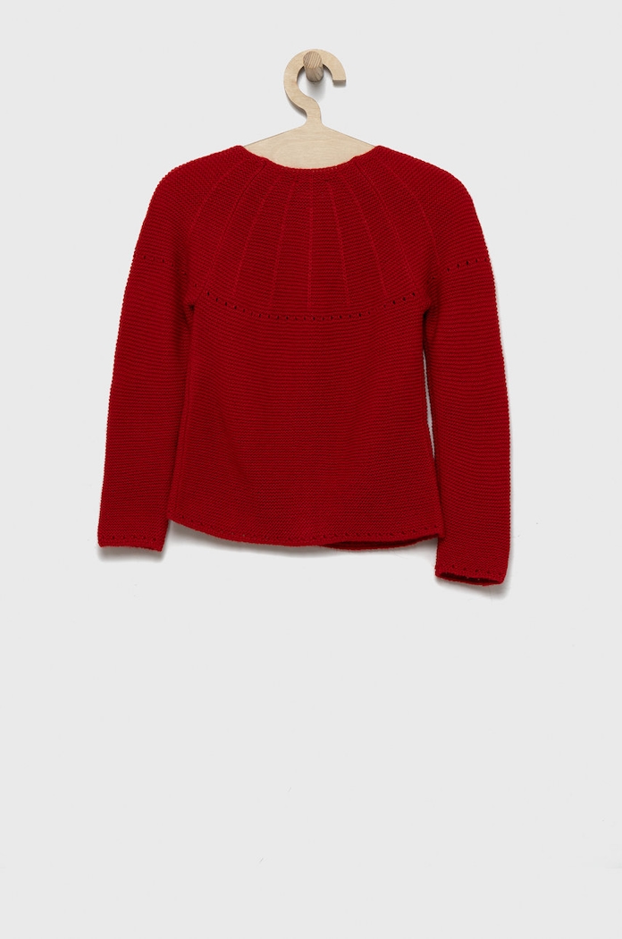 United Colors of Benetton sweter z domieszką wełny dziecięcy 1076G5006.P czerwony AW22