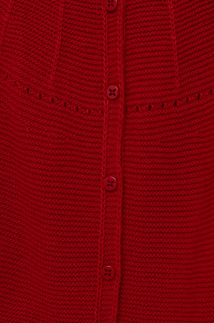 Dziewczynka United Colors of Benetton sweter z domieszką wełny dziecięcy 1076G5006.P czerwony