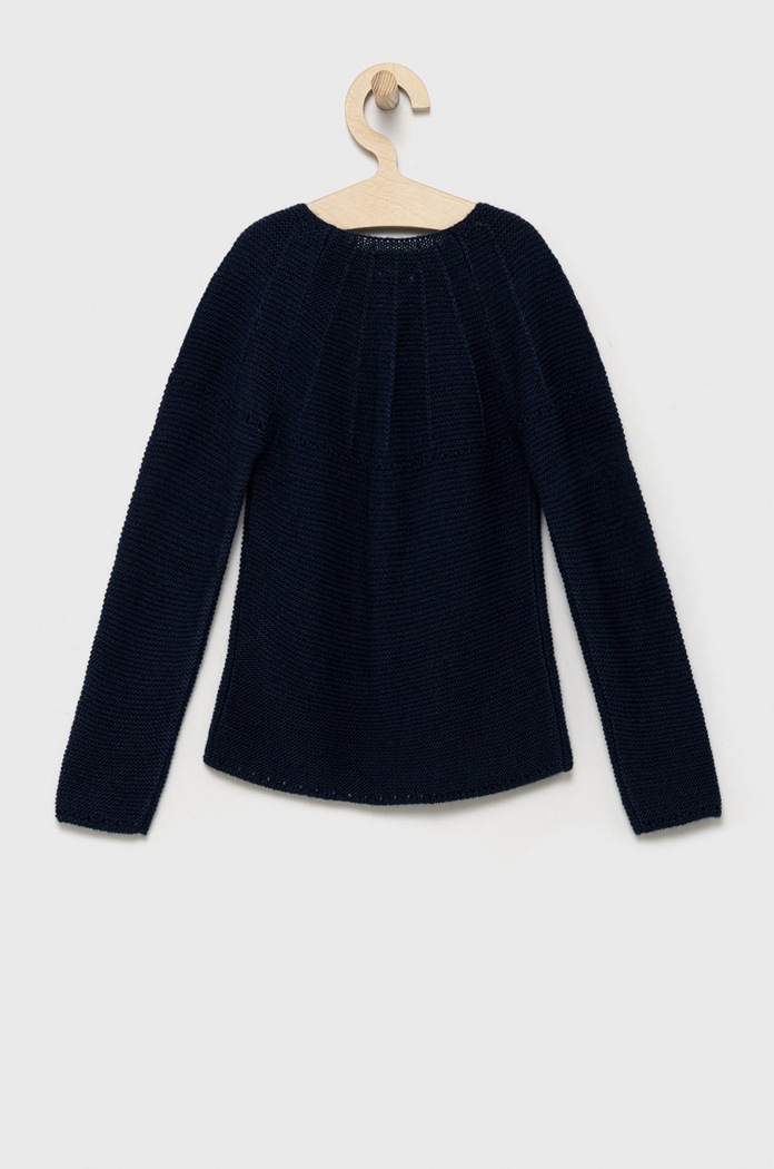 Dětský svetr s příměsí vlny United Colors of Benetton 1076G5006.P námořnická modř AW22