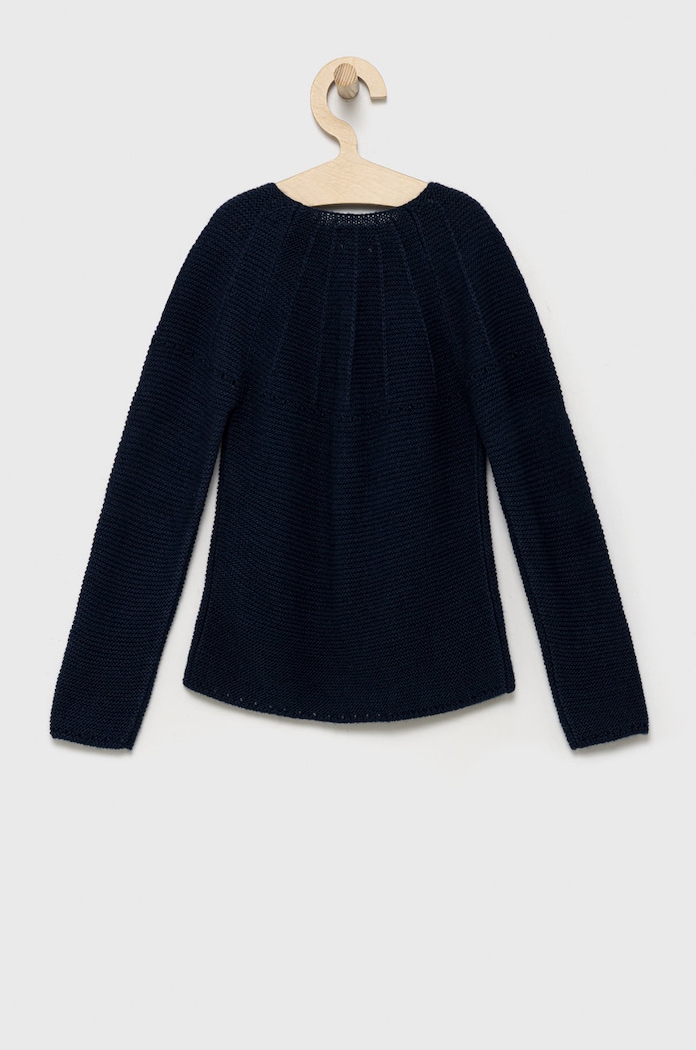 Dětský svetr s příměsí vlny United Colors of Benetton 1076G5006.P námořnická modř AW22