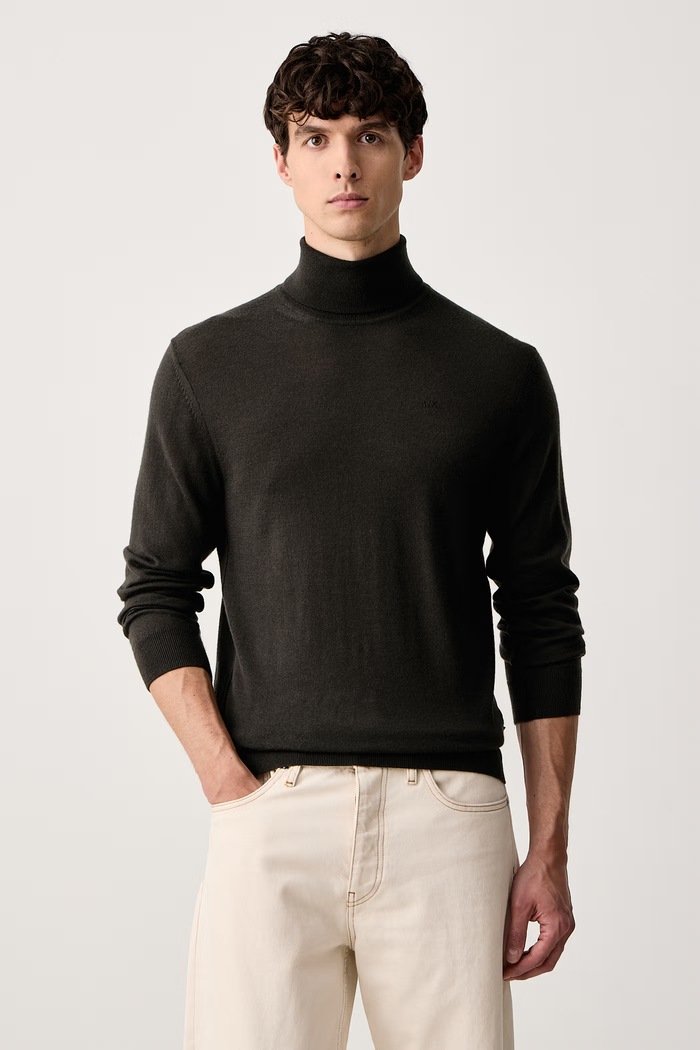 Armani Exchange Rolák pánsky vlnený sivá 8NZM3C.ZM8AZ