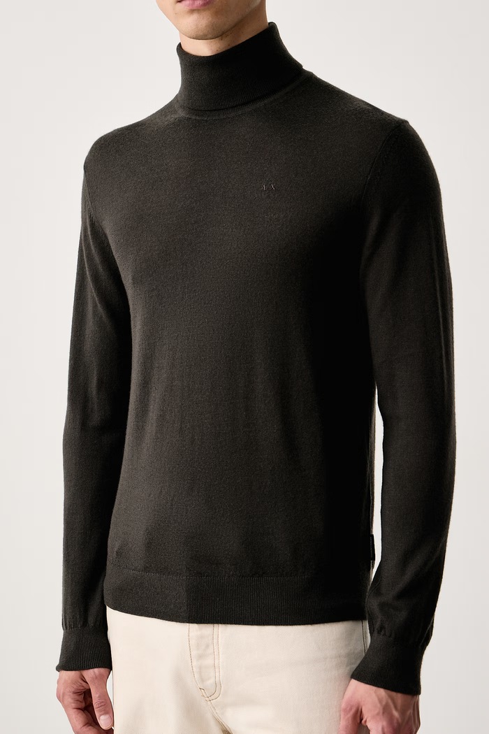Rolák pánsky vlnený Armani Exchange 8NZM3C.ZM8AZ sivá