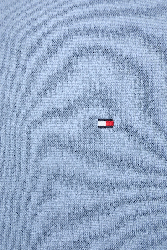 Sveter s prímesou kašmíru Tommy Hilfiger MW0MW28046.9BYY modrá