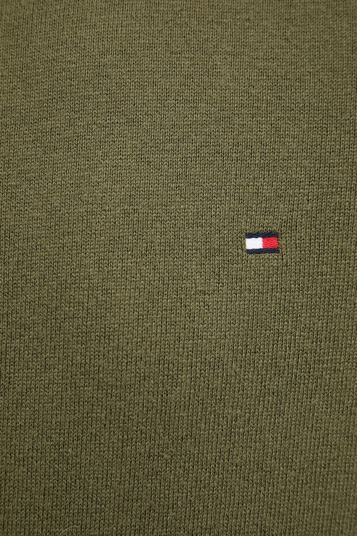 Sveter s prímesou kašmíru Tommy Hilfiger MW0MW28046.9BYY zelená