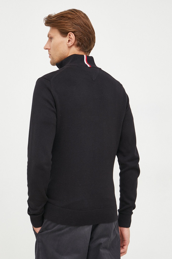 Îmbrăcăminte Tommy Hilfiger pulover din amestec de casmir MW0MW28049.9BYY negru