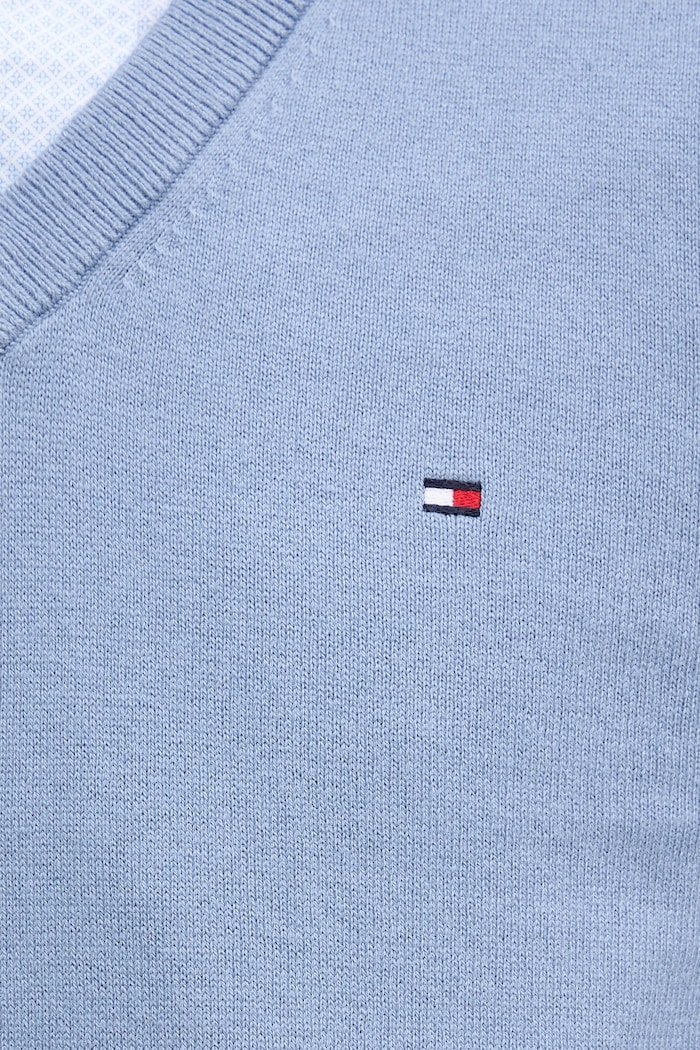Sveter s prímesou kašmíru Tommy Hilfiger MW0MW28047.9BYY modrá