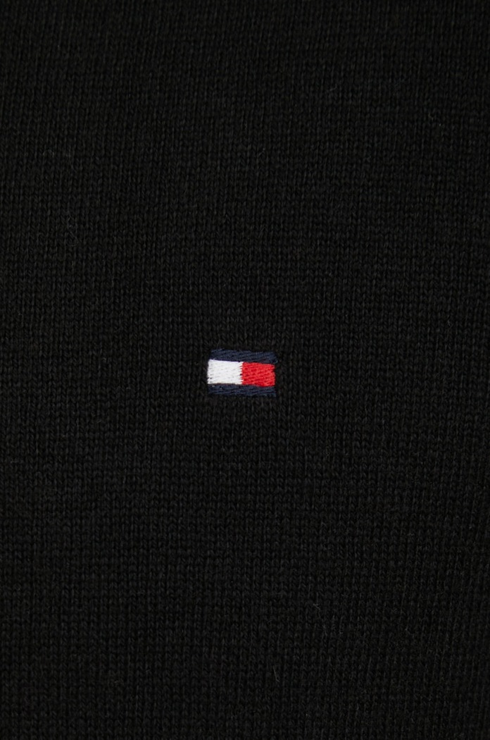 Pulover s primesjo kašmirja Tommy Hilfiger MW0MW28047.9BYY črna