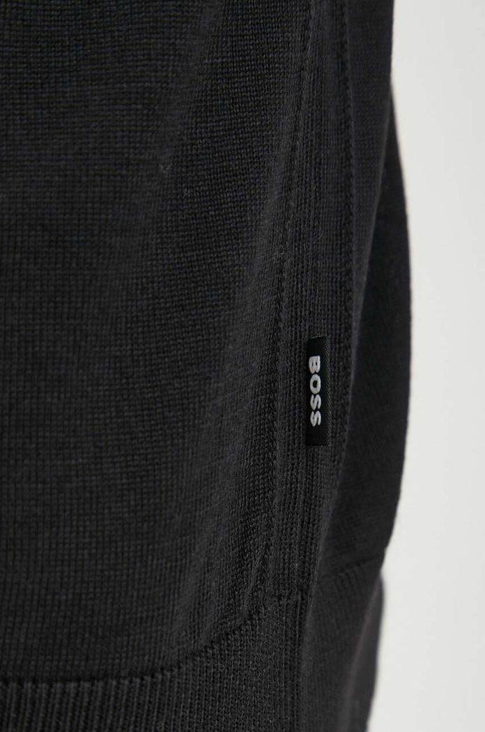 Шерстяной свитер BOSS Musso-P 50468262 чёрный
