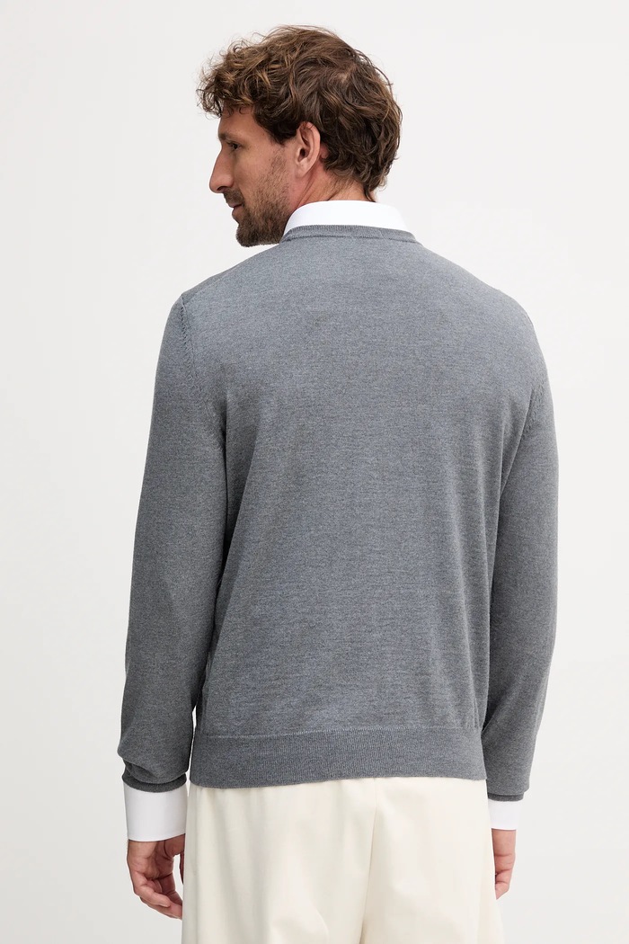 Odzież BOSS sweter wełniany Botto-L 50476364 szary