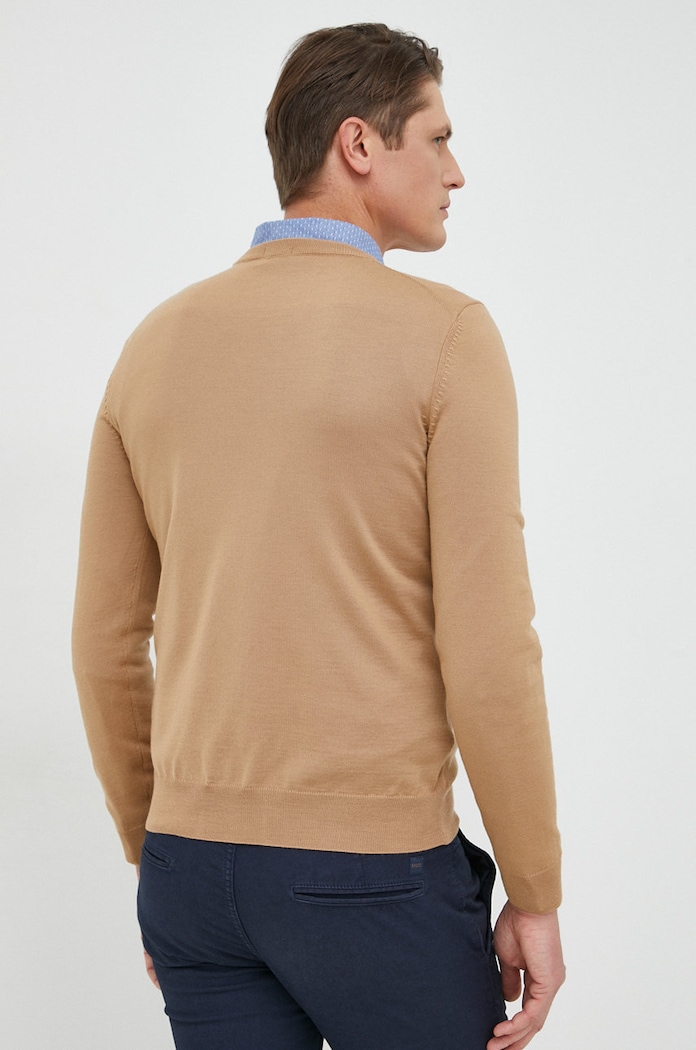 Odzież BOSS sweter wełniany Botto-L 50476364 beżowy