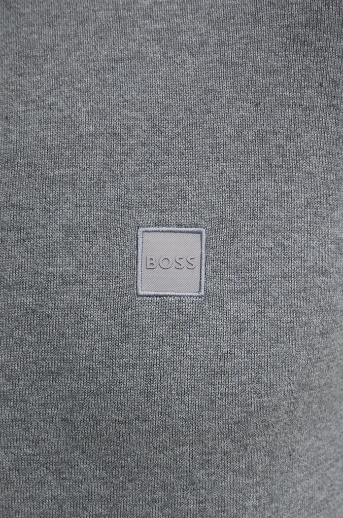 BOSS pulover din amestec de casmir BOSS CASUAL 50471343 gri