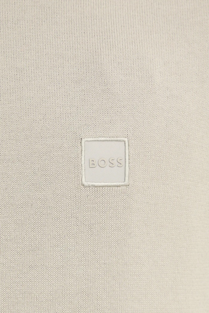 Sveter s prímesou kašmíru BOSS BOSS CASUAL 50471343 béžová