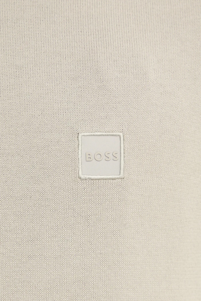 Sveter s prímesou kašmíru BOSS BOSS CASUAL 50471343 béžová