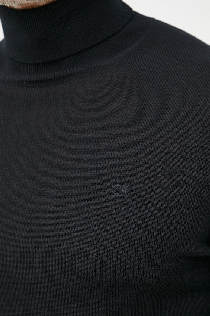 Calvin Klein sweter wełniany K10K110420.9BYY czarny