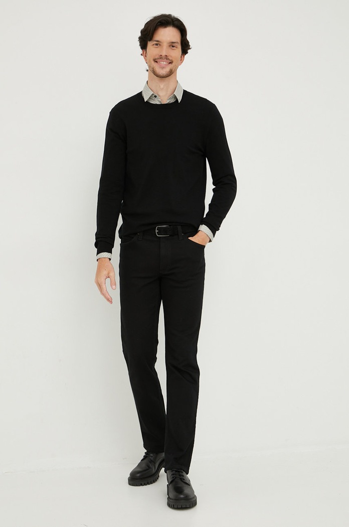 Sisley sweter 10F2S1C78.100. czarny SS26