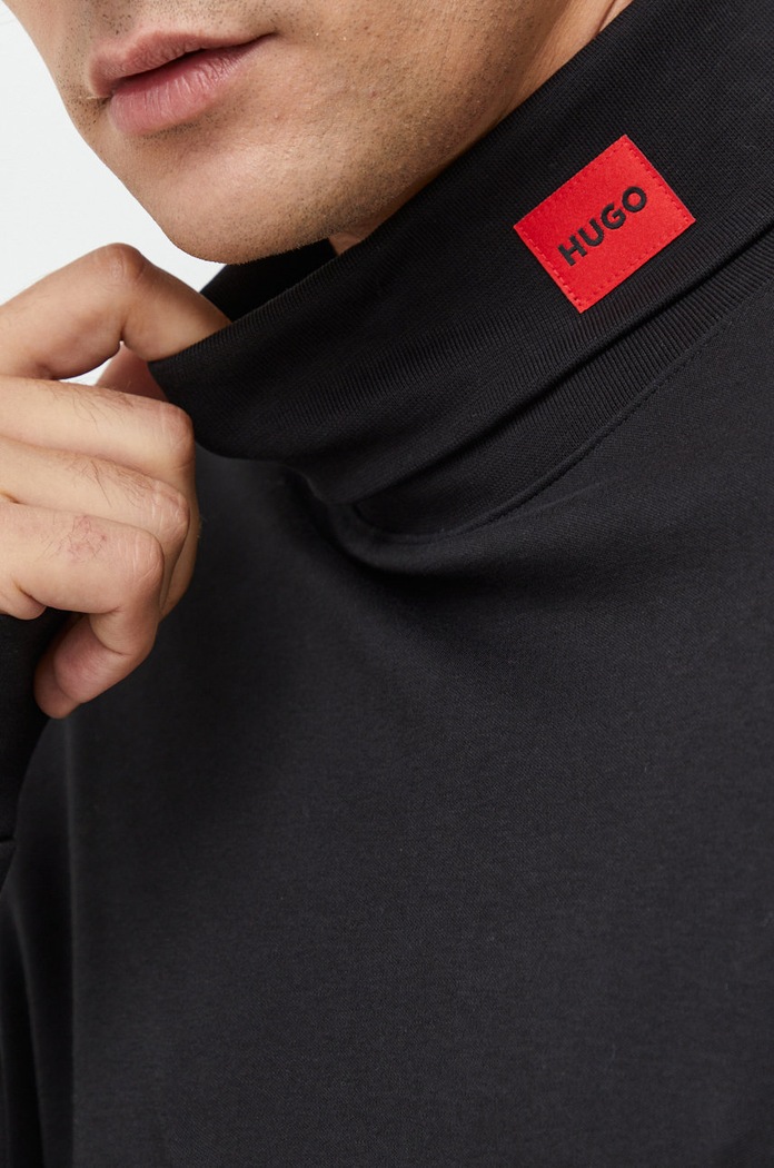 Tričko s dlouhým rukávem HUGO 50479373 černá