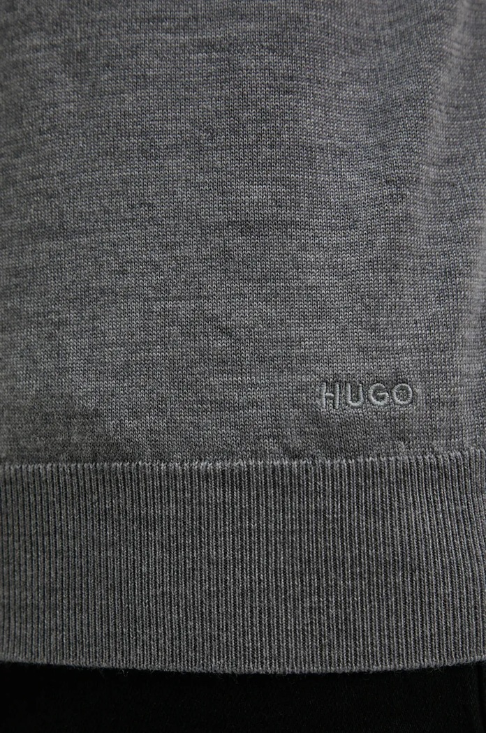 Вовняний светр HUGO 50474173 сірий