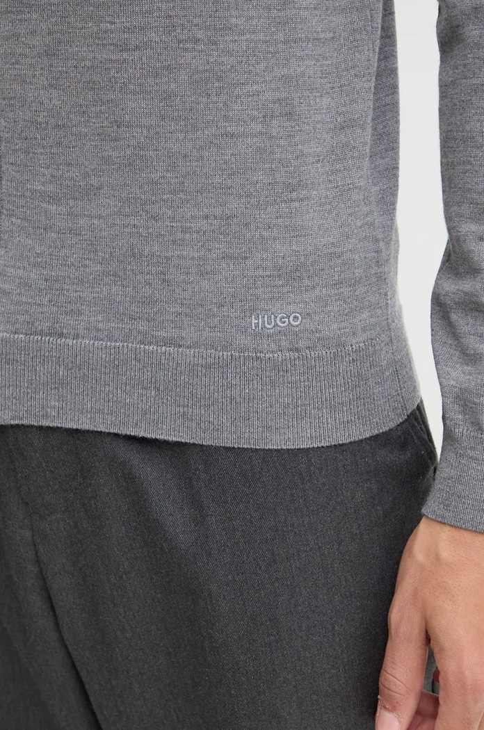 HUGO cardigan din lână San Jorge-M 50474193 gri
