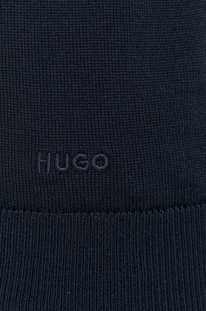 HUGO kardigan wełniany San Jorge-M 50474193 granatowy