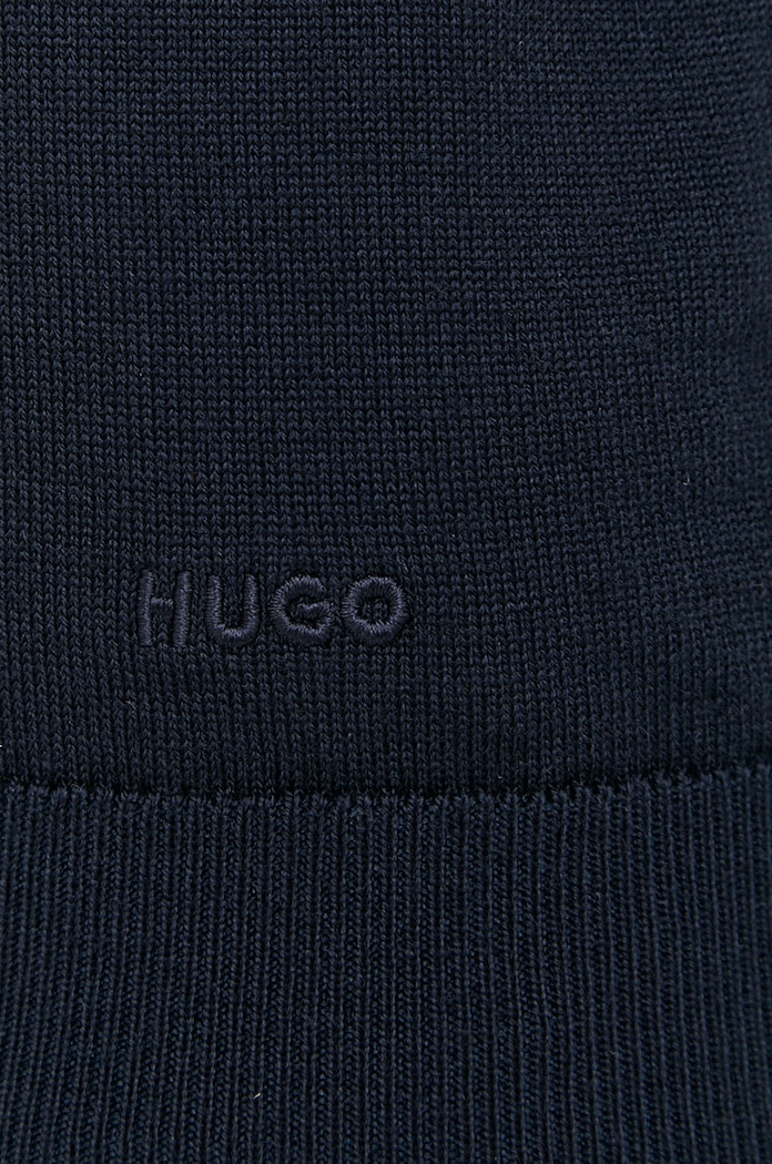 HUGO kardigan wełniany San Jorge-M 50474193 granatowy