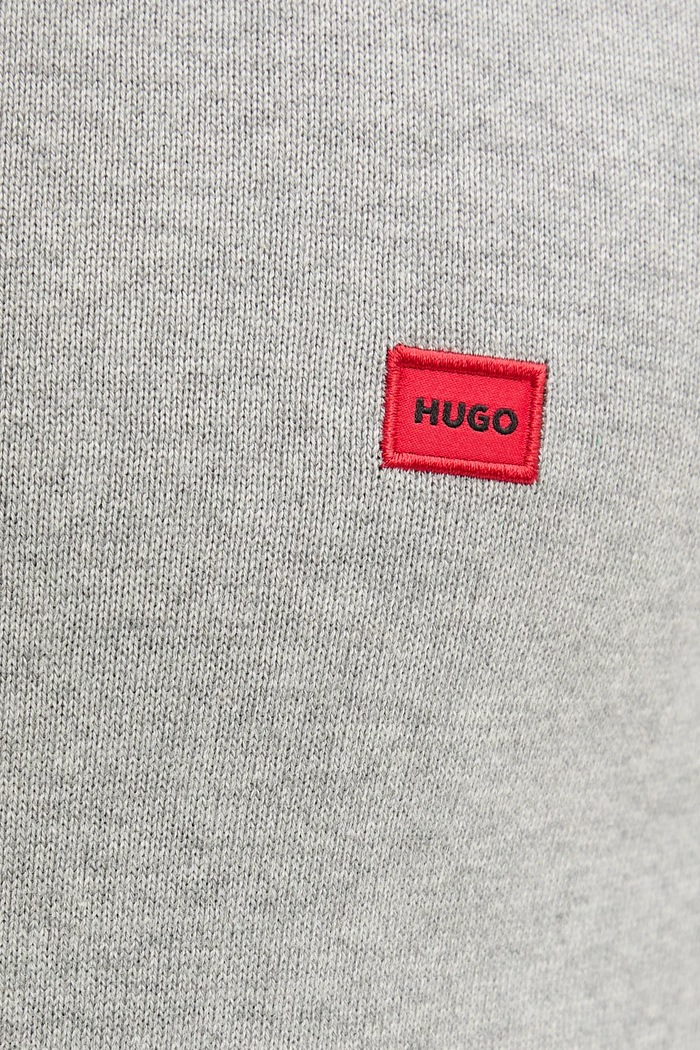 Bavlněný svetr HUGO San Cassius-C1 50475083 šedá