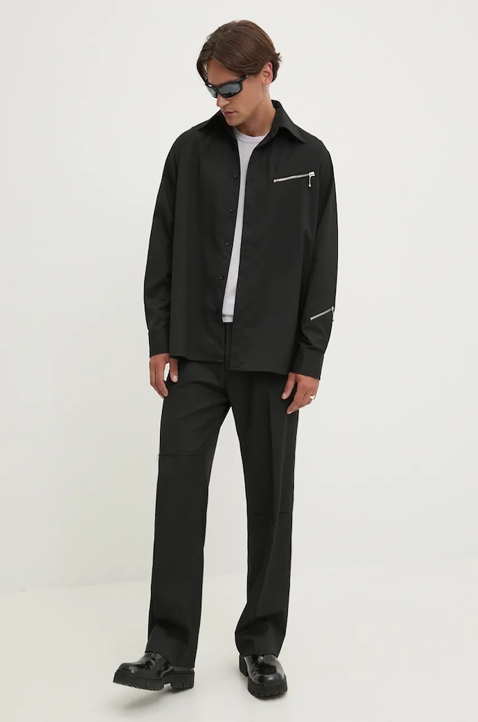 Вовняний светр HUGO San Cedric-M1 50476832 фіолетовий AW25