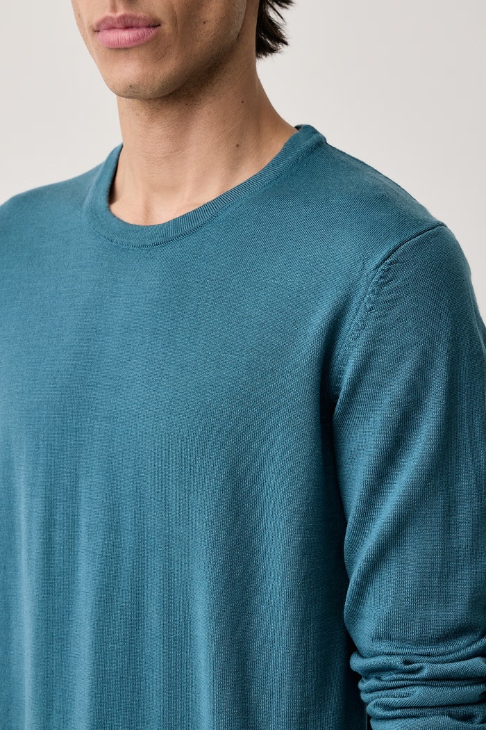 Sweter męski wełniany San Cedric-M1 HUGO 50476832 turkusowy