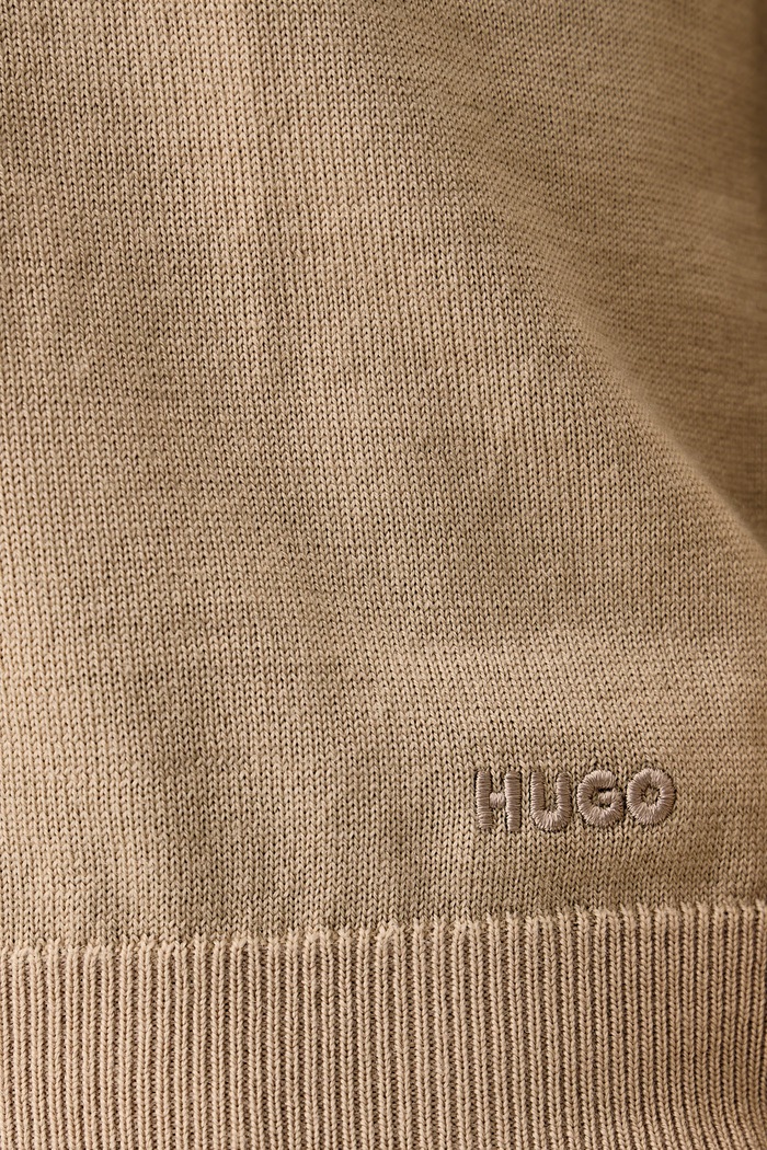 Sweter męski wełniany San Cedric-M1 HUGO beżowy 50476832