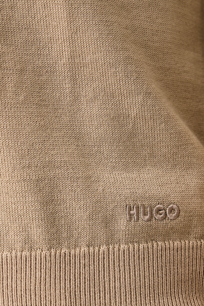 Sweter męski wełniany San Cedric-M1 HUGO beżowy 50476832
