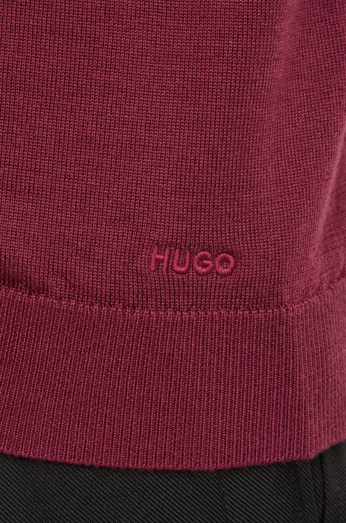 Vlněný svetr HUGO San Cedric-M1 50476832 červená