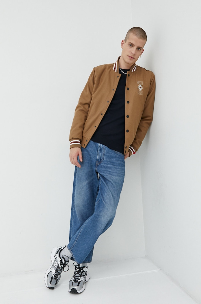 Шерстяной свитер HUGO San Cedric-M1 50476832 тёмно-синий AW25