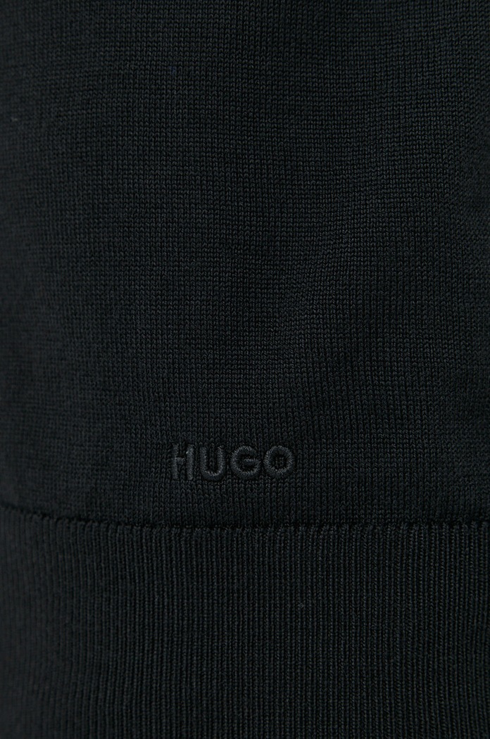 Вовняний светр HUGO San Cedric-M1 50476832 чорний