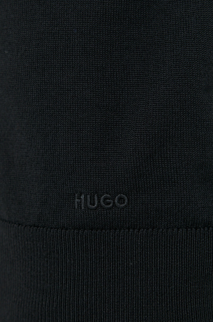 Вовняний светр HUGO San Cedric-M1 50476832 чорний