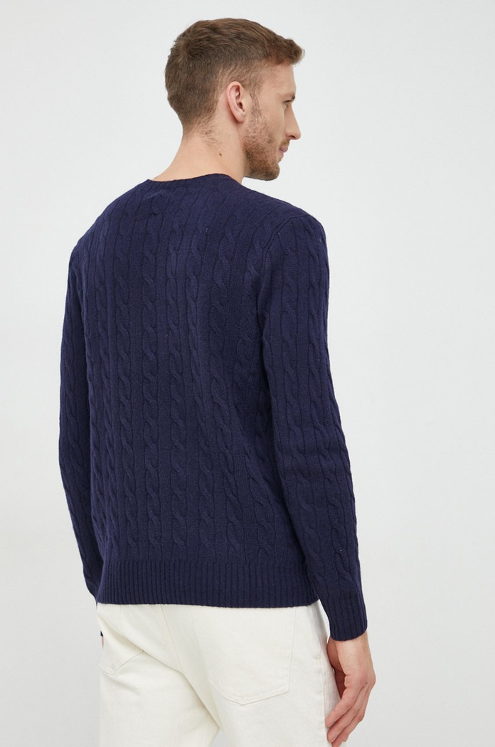 Polo Ralph Lauren pulover de lână bleumarin 710876762002