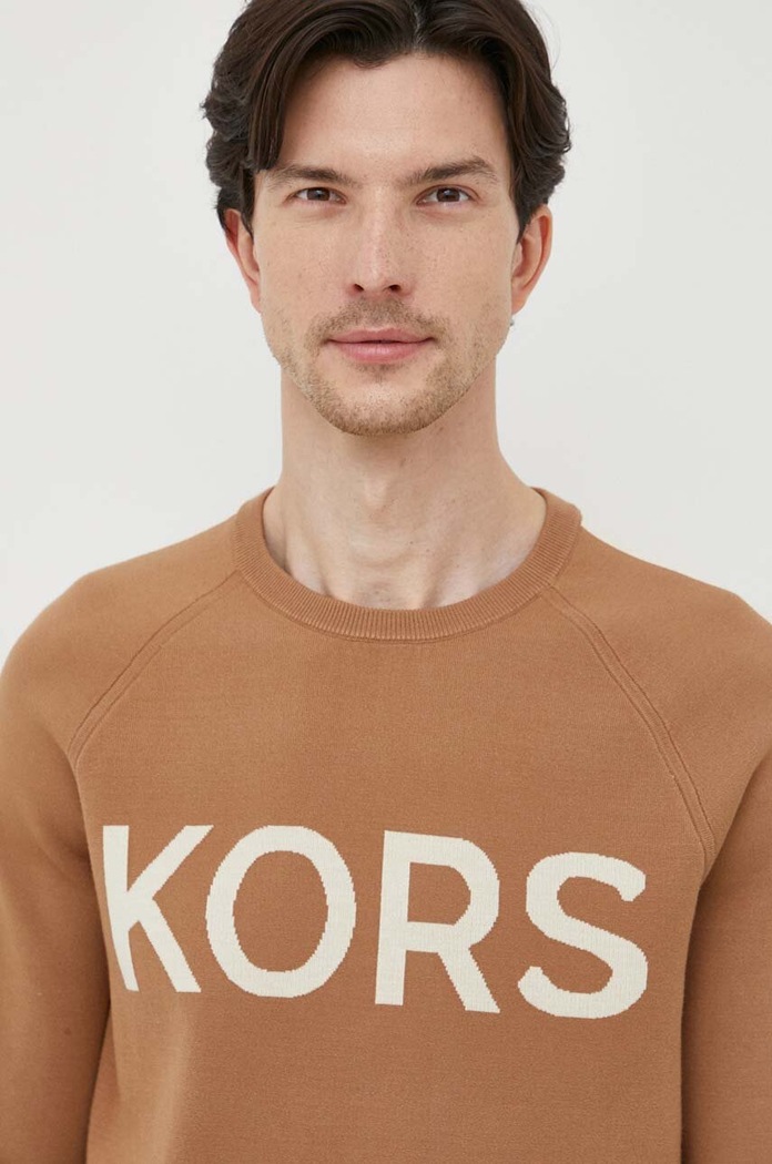 Pulover Michael Kors bež CR1602L2LY