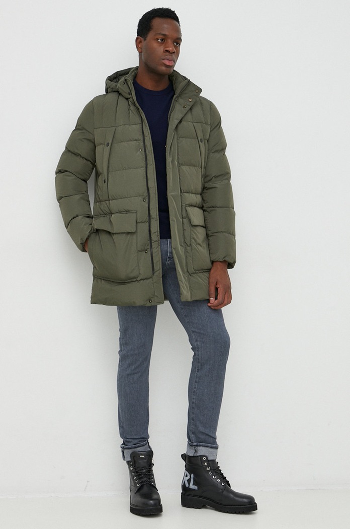 United Colors of Benetton sweter wełniany 1002U1G34.016 granatowy AA00