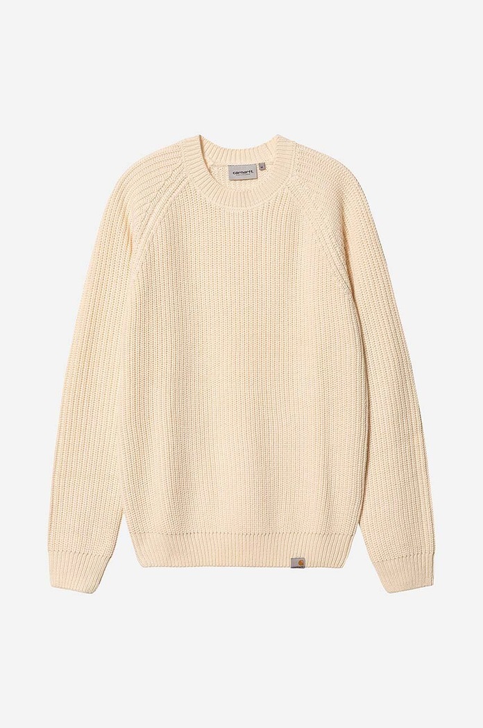 Carhartt WIP sweter z domieszką wełny Forth Sweater beżowy I028263