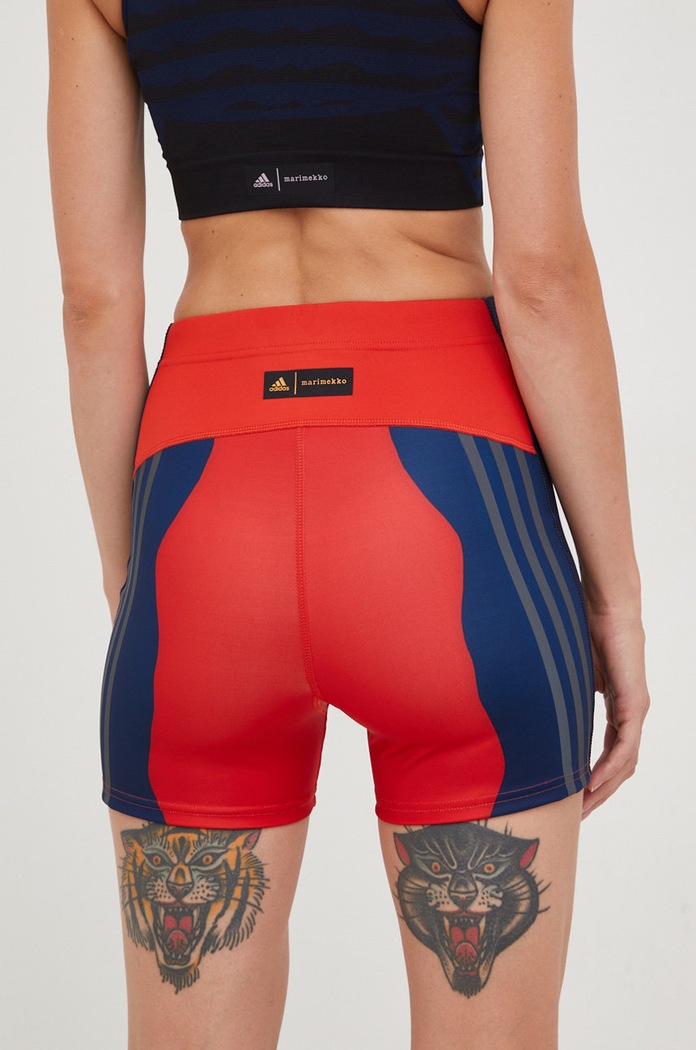 Ρούχα Σορτς τρεξίματος adidas Performance Marimekko HH7321 κόκκινο