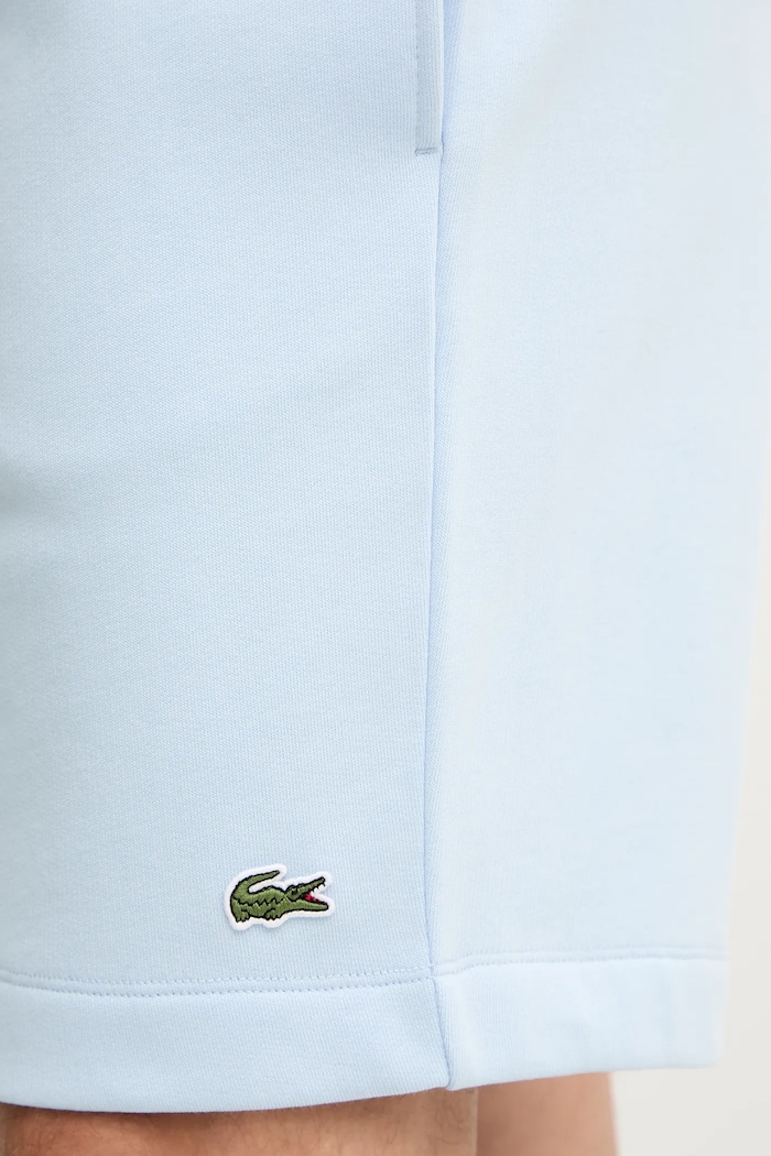 Lacoste pantaloni scurți de trening bărbați cu bumbac albastru GH9627