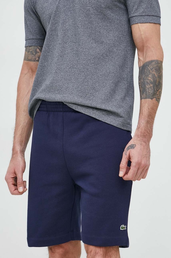 Lacoste σορτς επίσημα με βαμβάκι Ανδρικά GH9627 σκούρο μπλε SS26