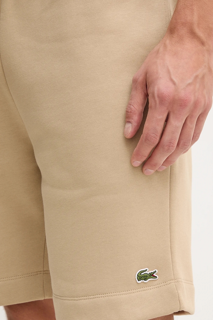 Lacoste Σορτς επίσημα με βαμβάκι Ανδρικά GH9627 μπεζ