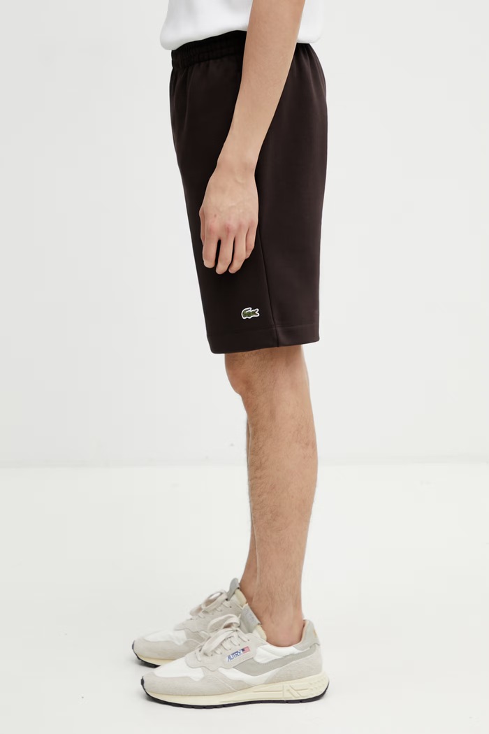 Lacoste σορτς επίσημα με βαμβάκι Ανδρικά GH9627 καφέ SS26