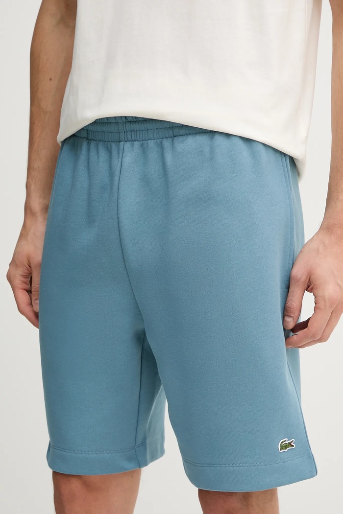 Lacoste σορτς επίσημο με βαμβάκι Ανδρικά μπλε GH9627