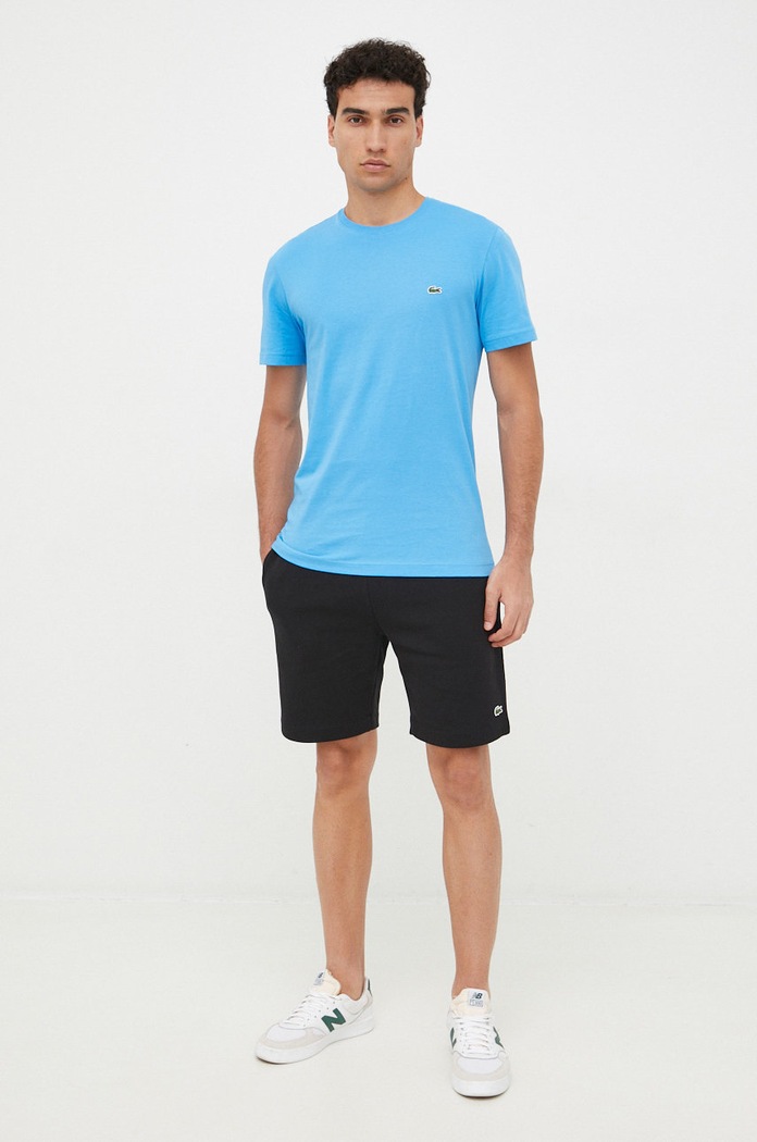 Lacoste szorty dresowe męskie z bawełną GH9627 czarny SS26