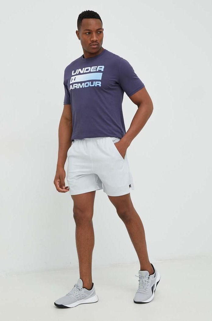 Under Armour športové šortky pánske Vanish Woven 1373718 sivá SS26