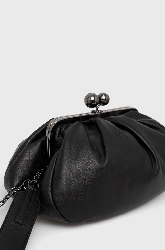Weekend Max Mara kopertówka skórzana 2425516064600 czarny AW25