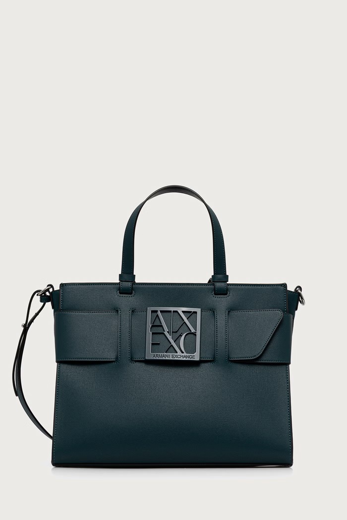 Armani Exchange Torebka damska z imitacji skóry turkusowy 942689.0A874