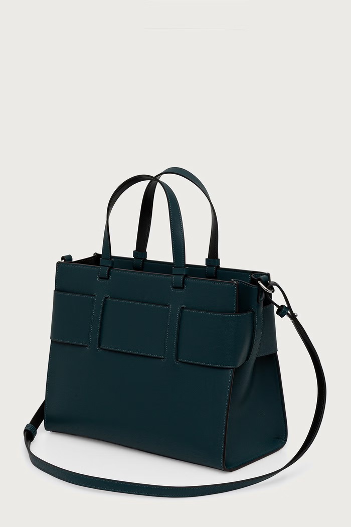Akcesoria Armani Exchange Torebka damska z imitacji skóry 942689.0A874 turkusowy
