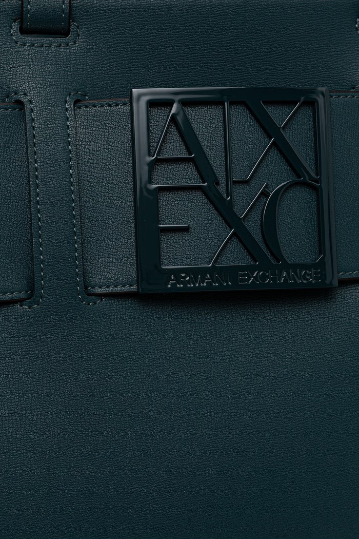 Torebka damska z imitacji skóry Armani Exchange 942689.0A874 turkusowy