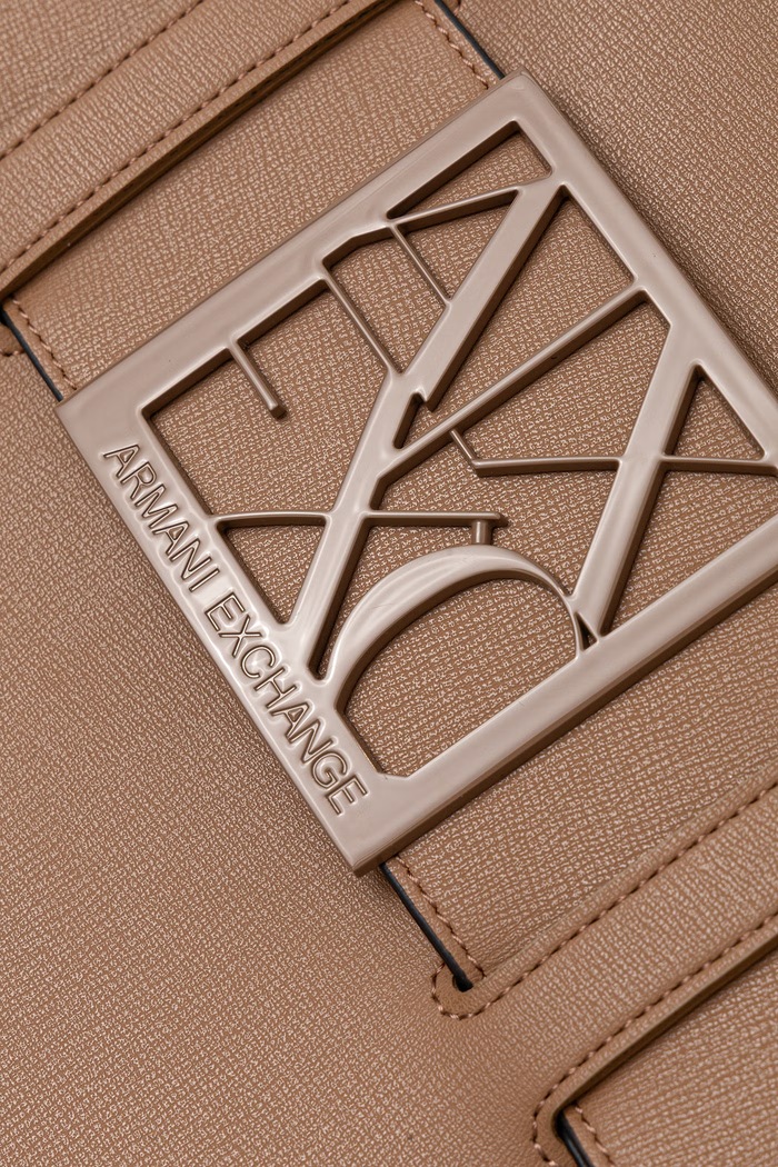 Armani Exchange torebka damska z imitacji skóry 942689.0A874 beżowy